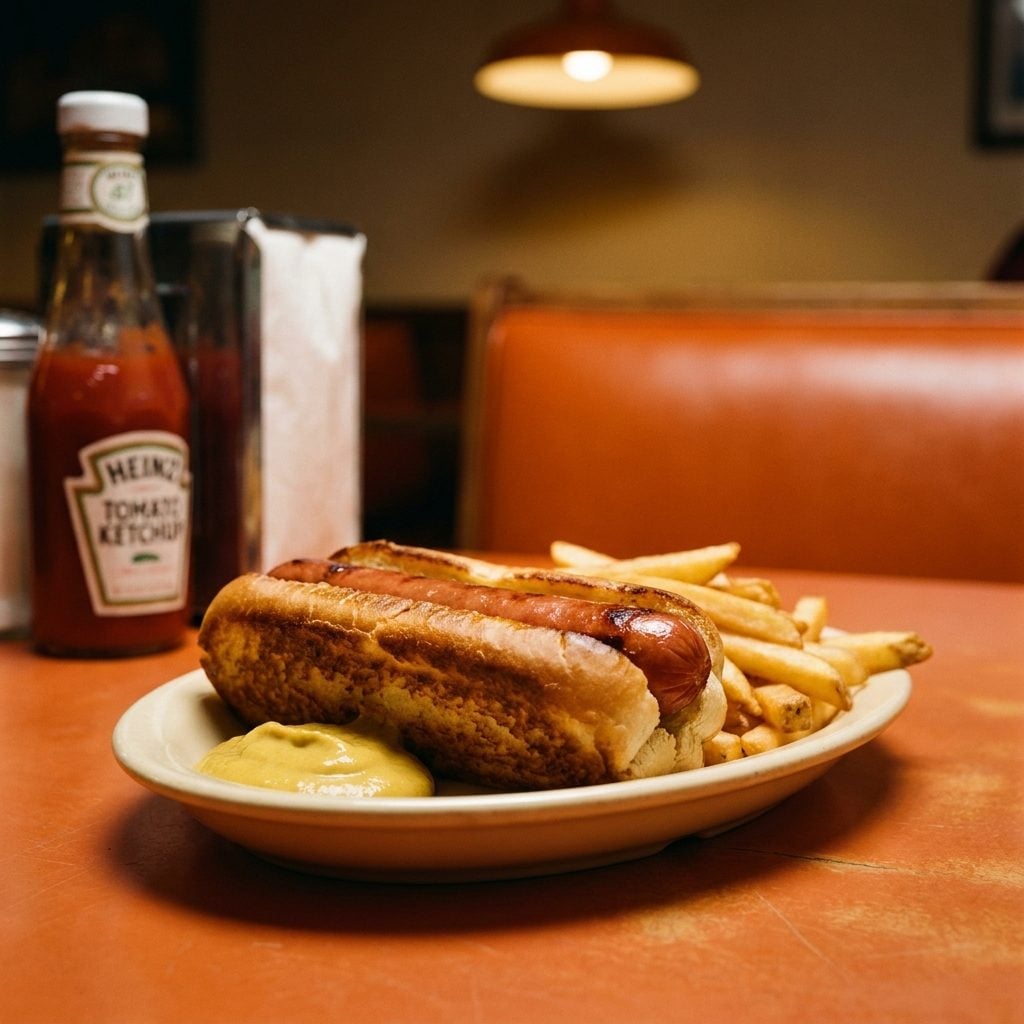 The Frankfort on a Toasted, Buttered New England Roll