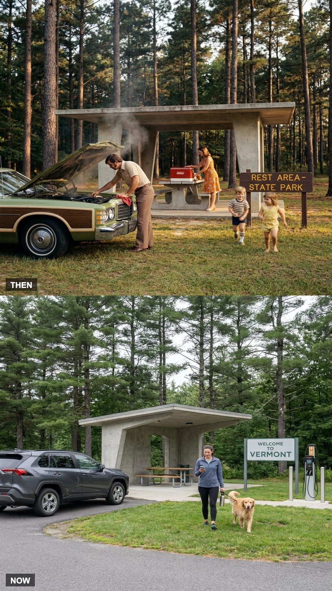 Frequent Rest Stops vs. Cars That Just Keep Going