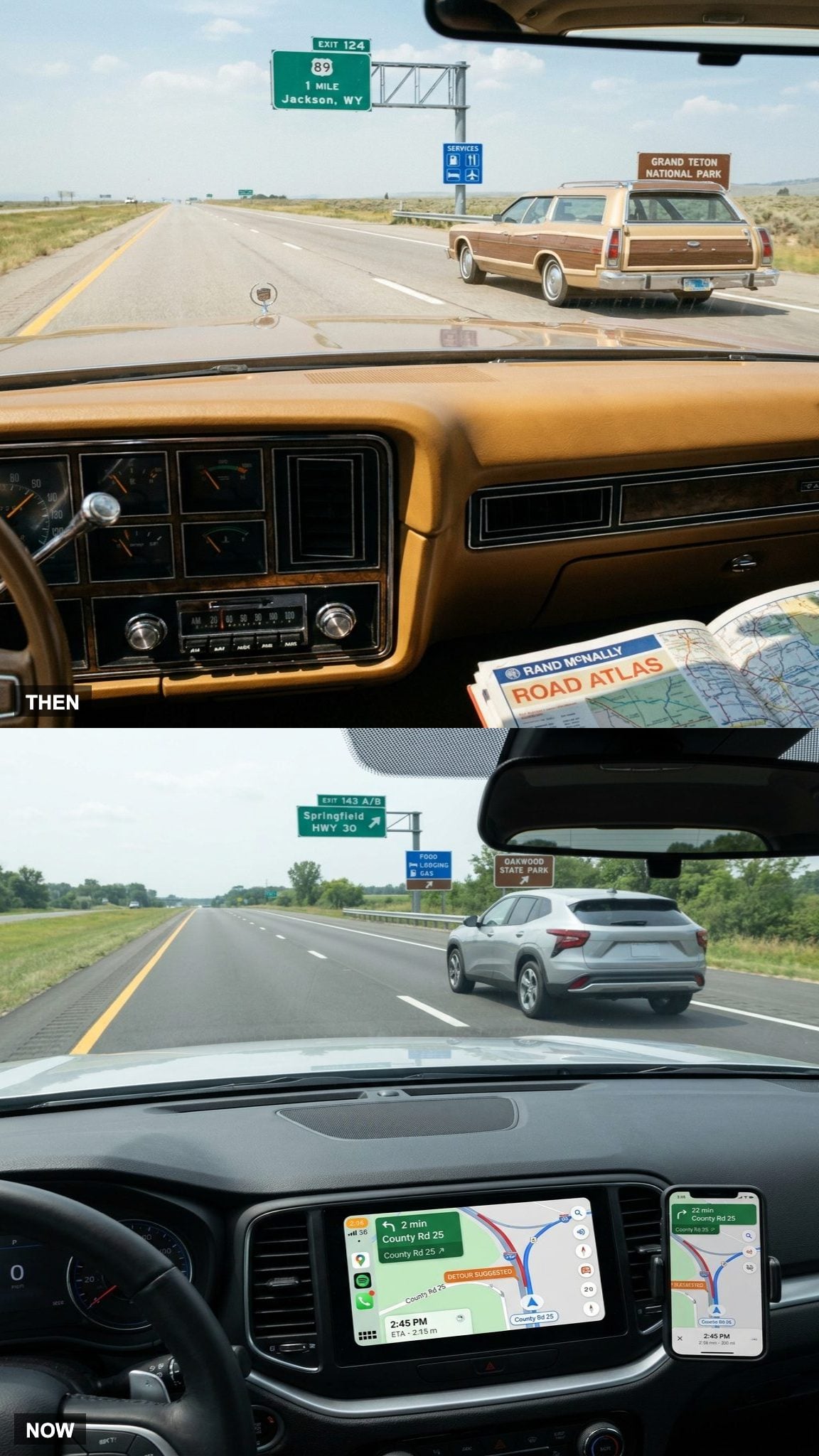 Highway Signs vs. Real-Time Rerouting