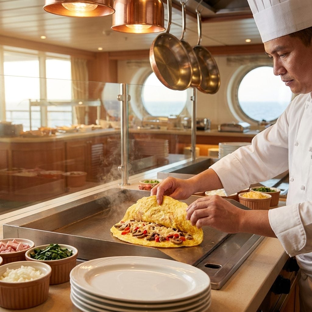 Hitting the Omelet Station Right When It Opens