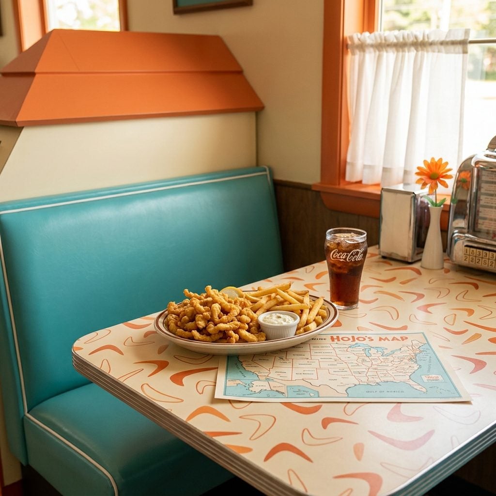 A Howard Johnson's Fried Clam Strip Platter: About $2.95