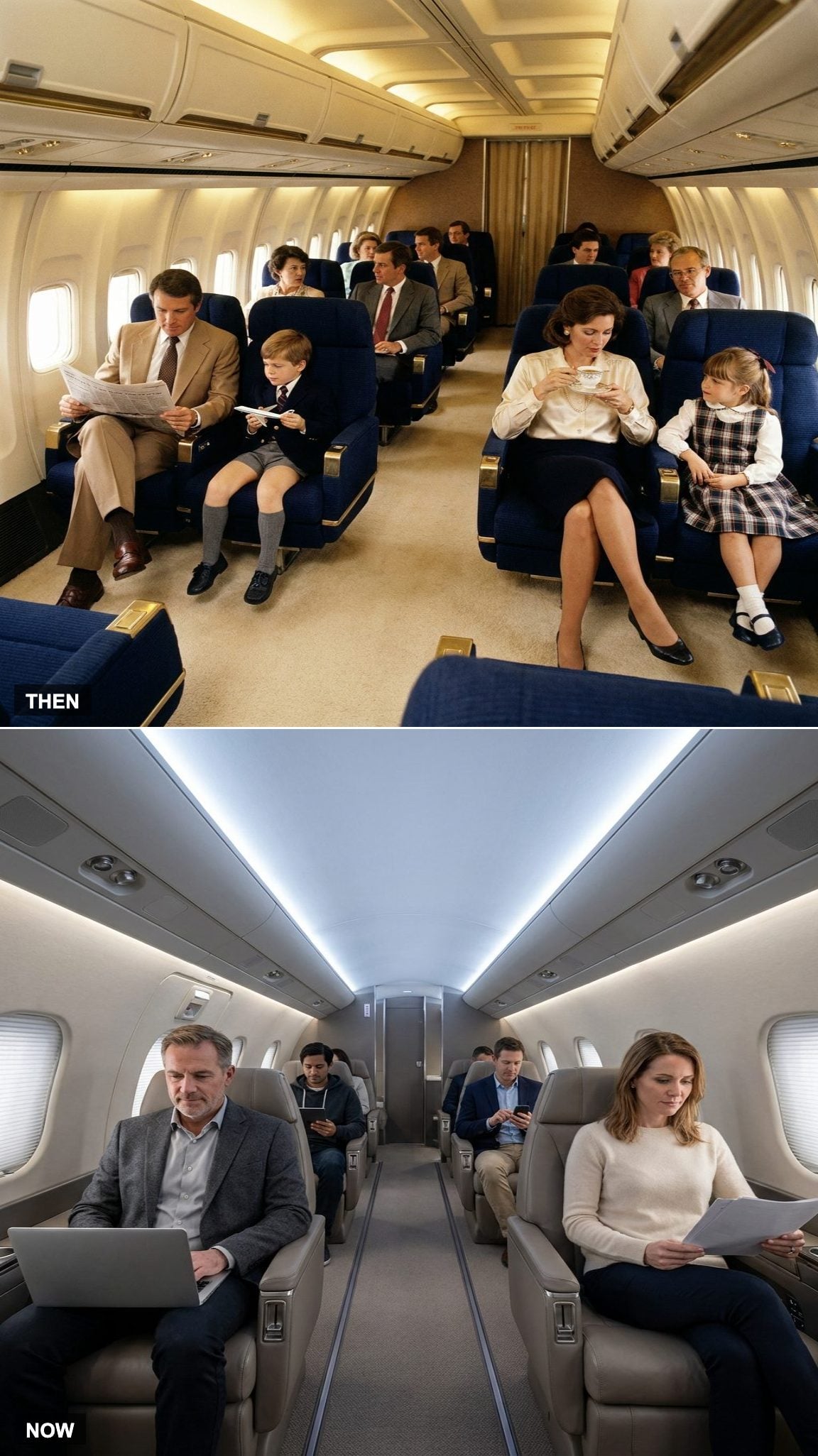 Kids in First Class vs. A Cabin Full of Business and Points Travelers