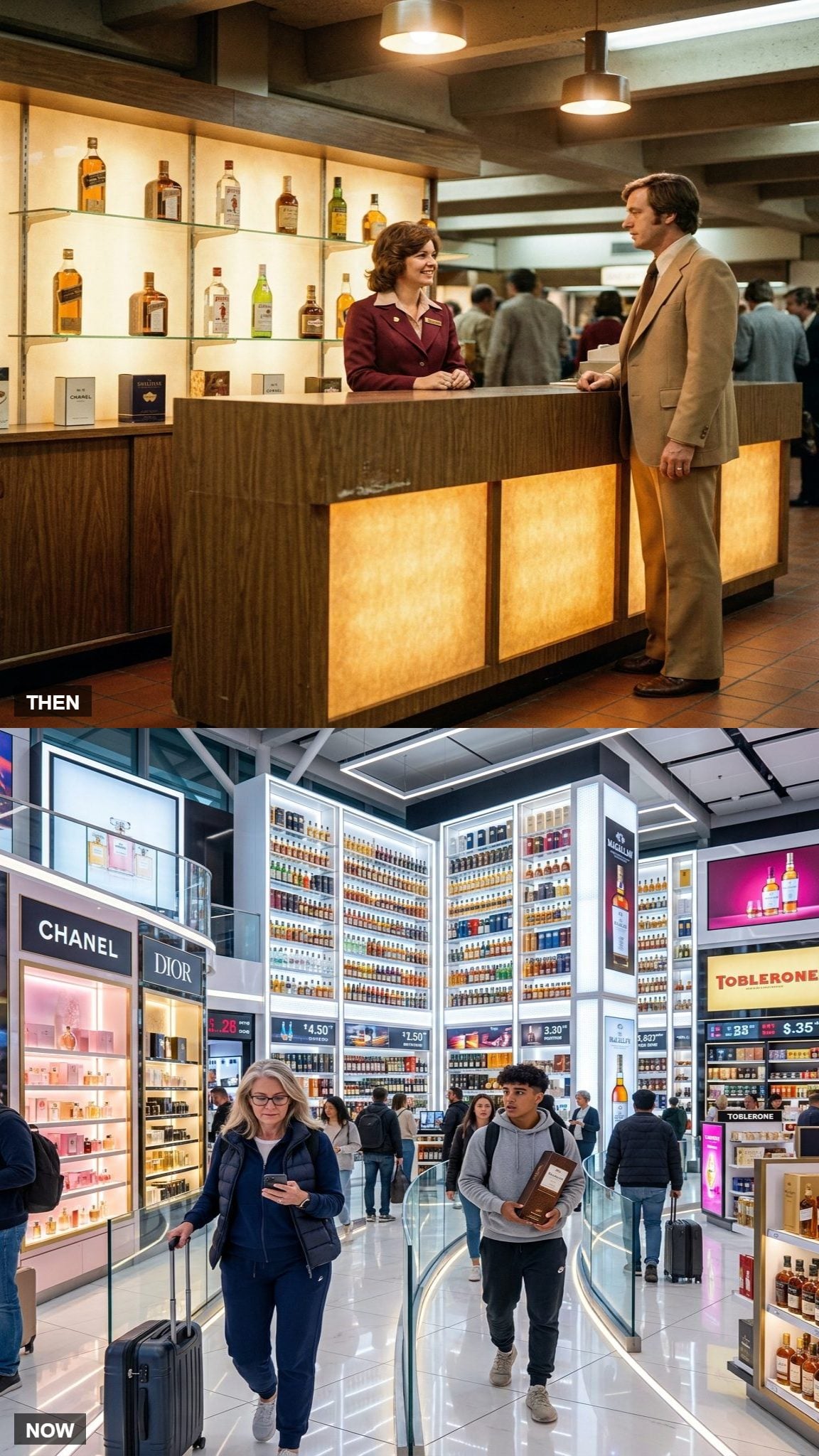 The Modest Duty-Free Counter