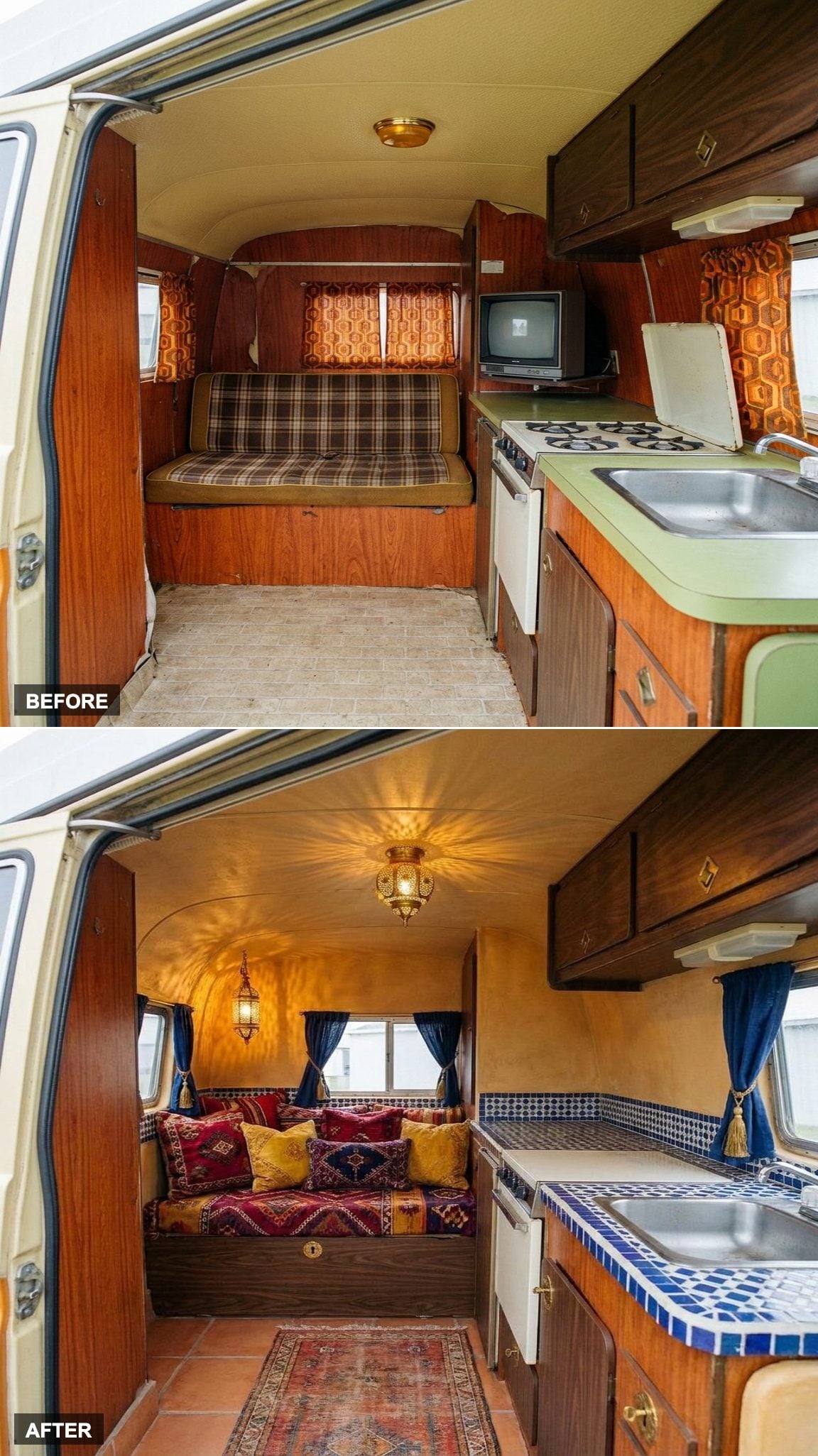 Moroccan Riad on Wheels with Brass and Pattern