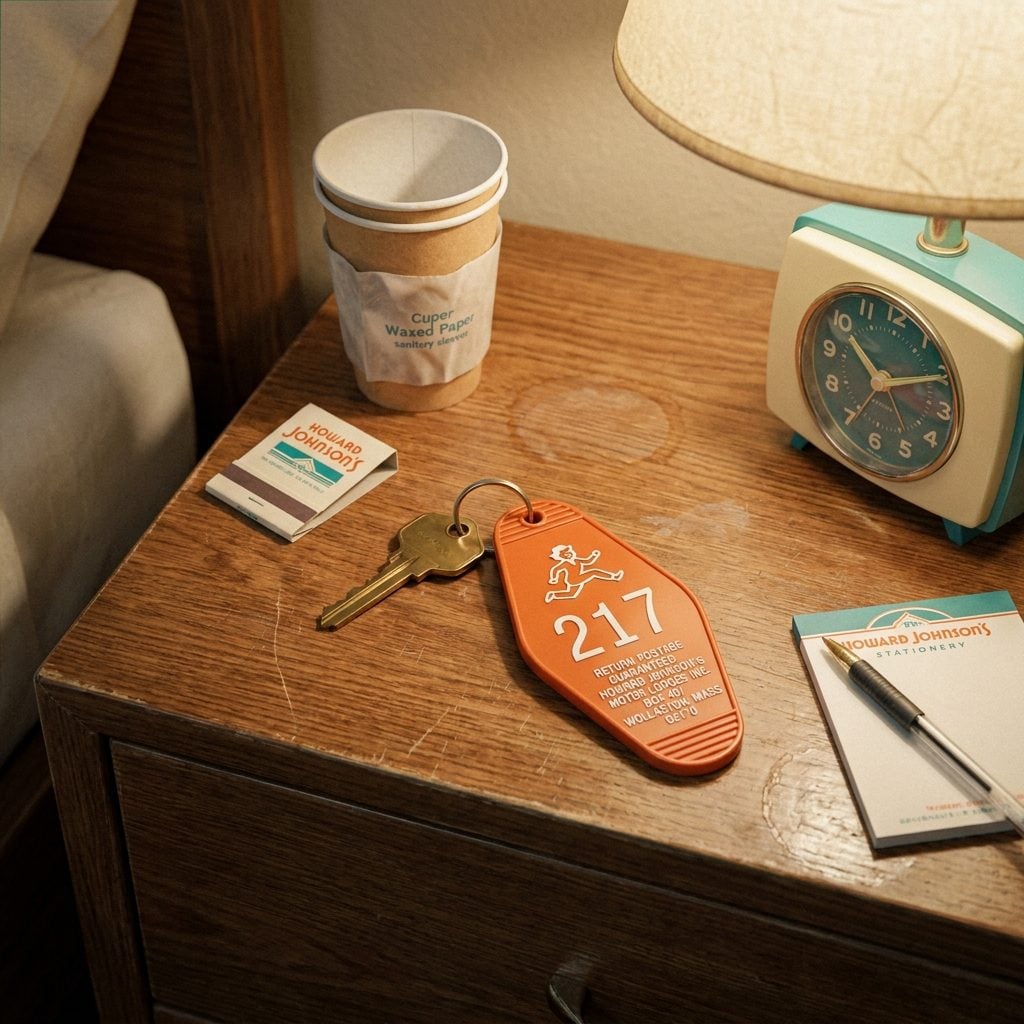 The Motor Lodge Key With the Giant Plastic Fob You Were Supposed to Mail Back