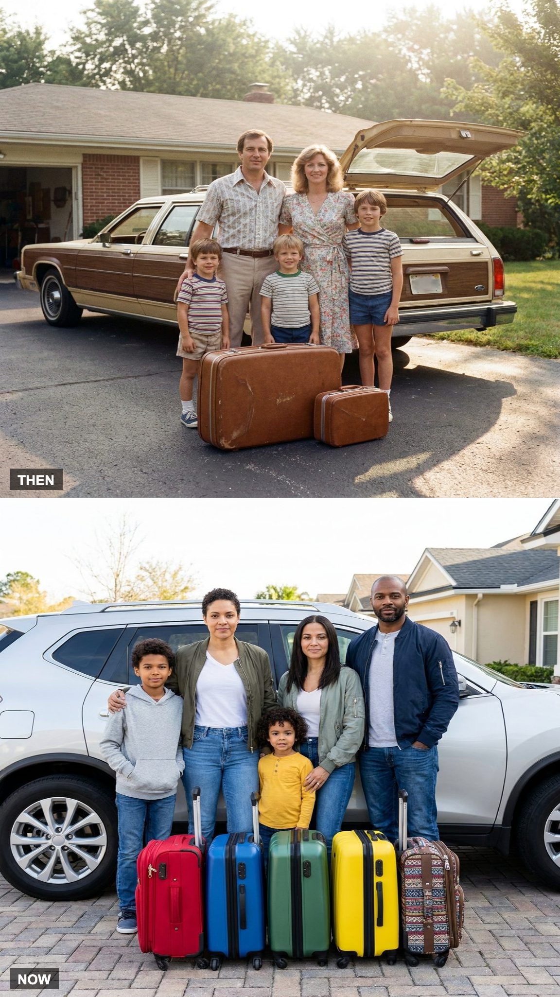 One Shared Family Suitcase vs. Everyone Rolling Their Own