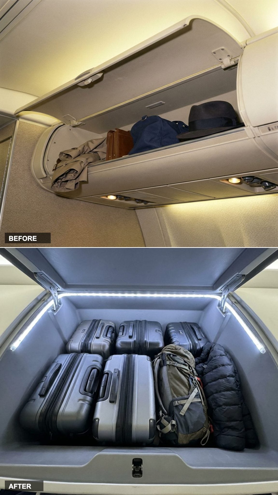 The Overhead Bin, Then and Now
