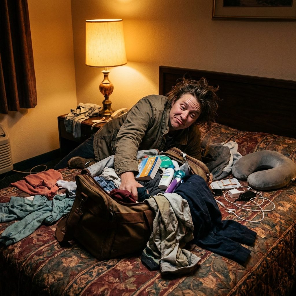 Packing Your Bag So It Takes Twenty Minutes to Find Anything