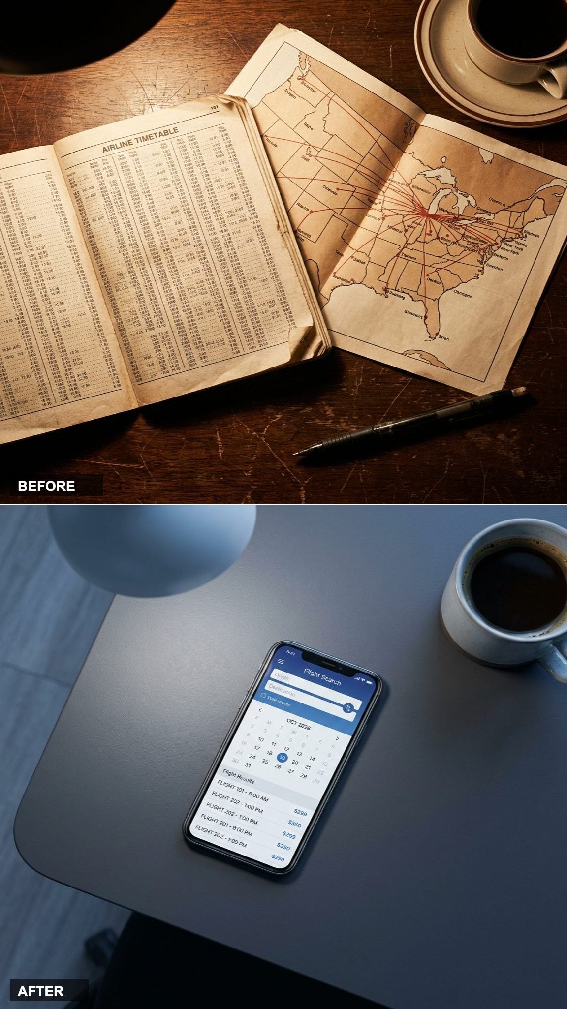The Paper Airline Timetable in Your Coat Pocket