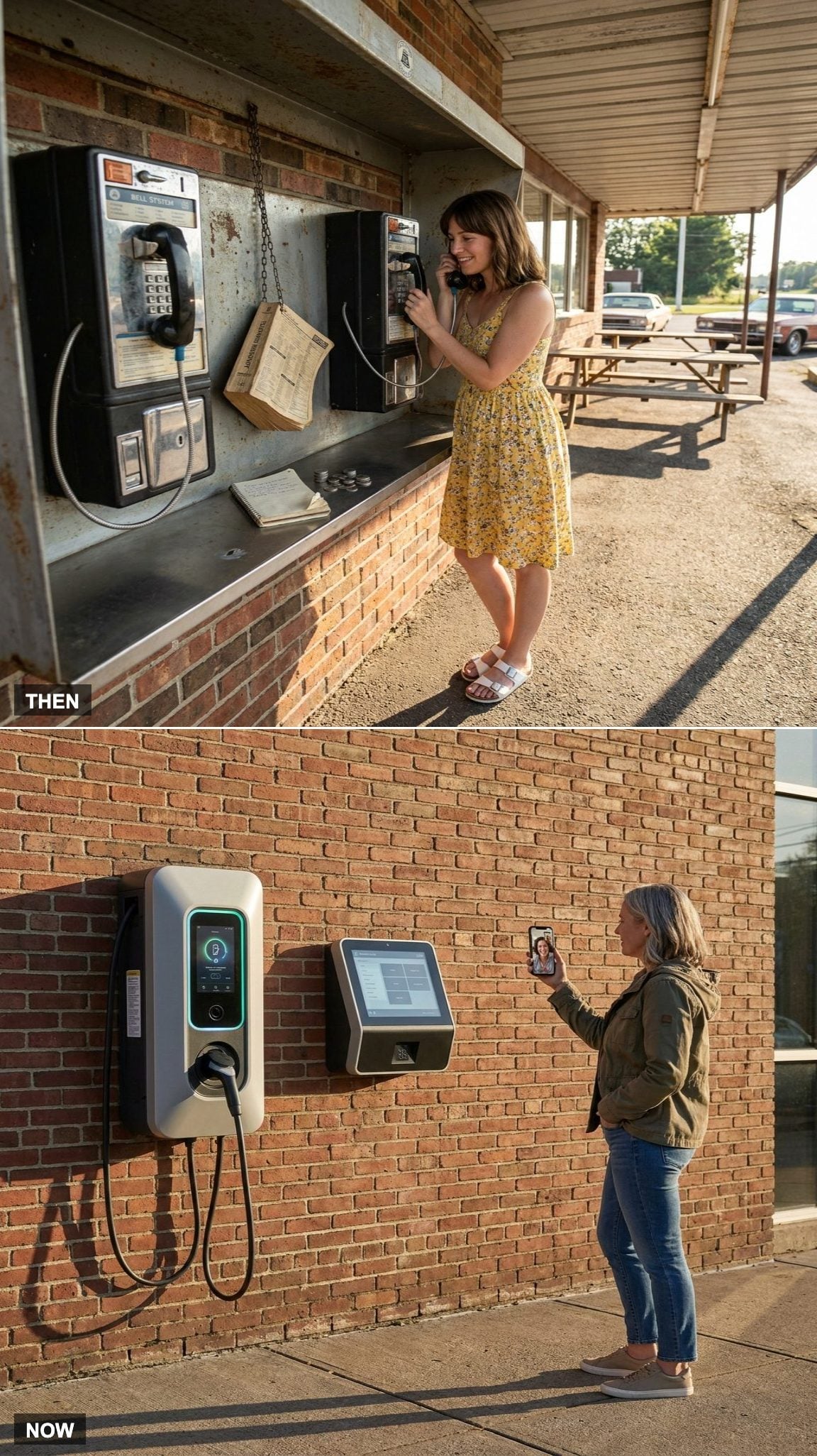 The Pay Phone Home vs. Video Calls From the Parking Lot
