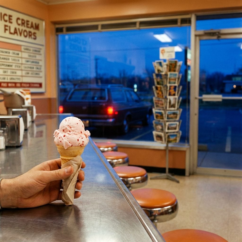The Post-Meal Ice Cream Cone You Ate Standing at the Counter Before Getting Back in the Car