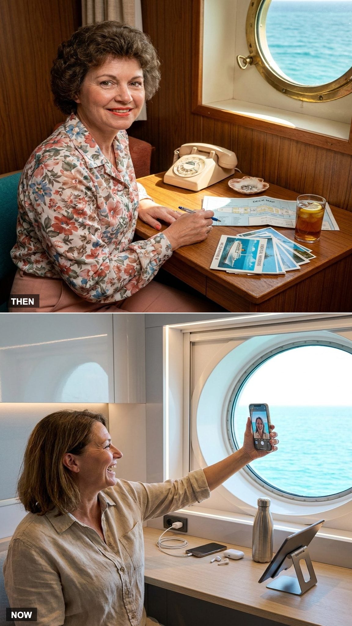 Postcards from Port vs. Instant Social Media Updates