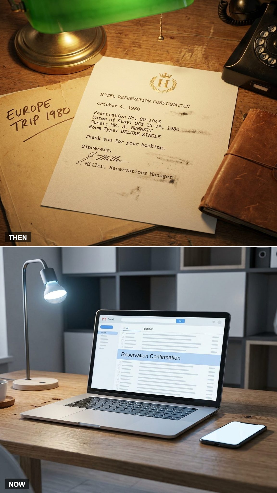 The Mailed Hotel Confirmation vs. The Buried Email