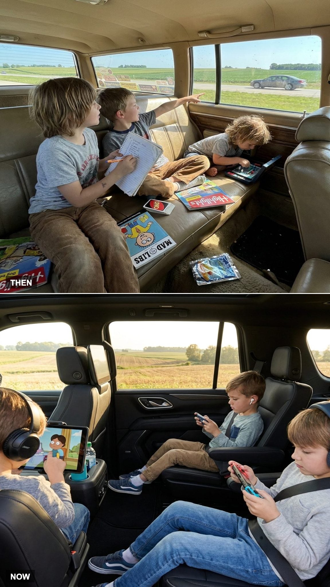 Road Trip Games Kept the Family Sane, Now Everyone Retreats to Their Own Screen