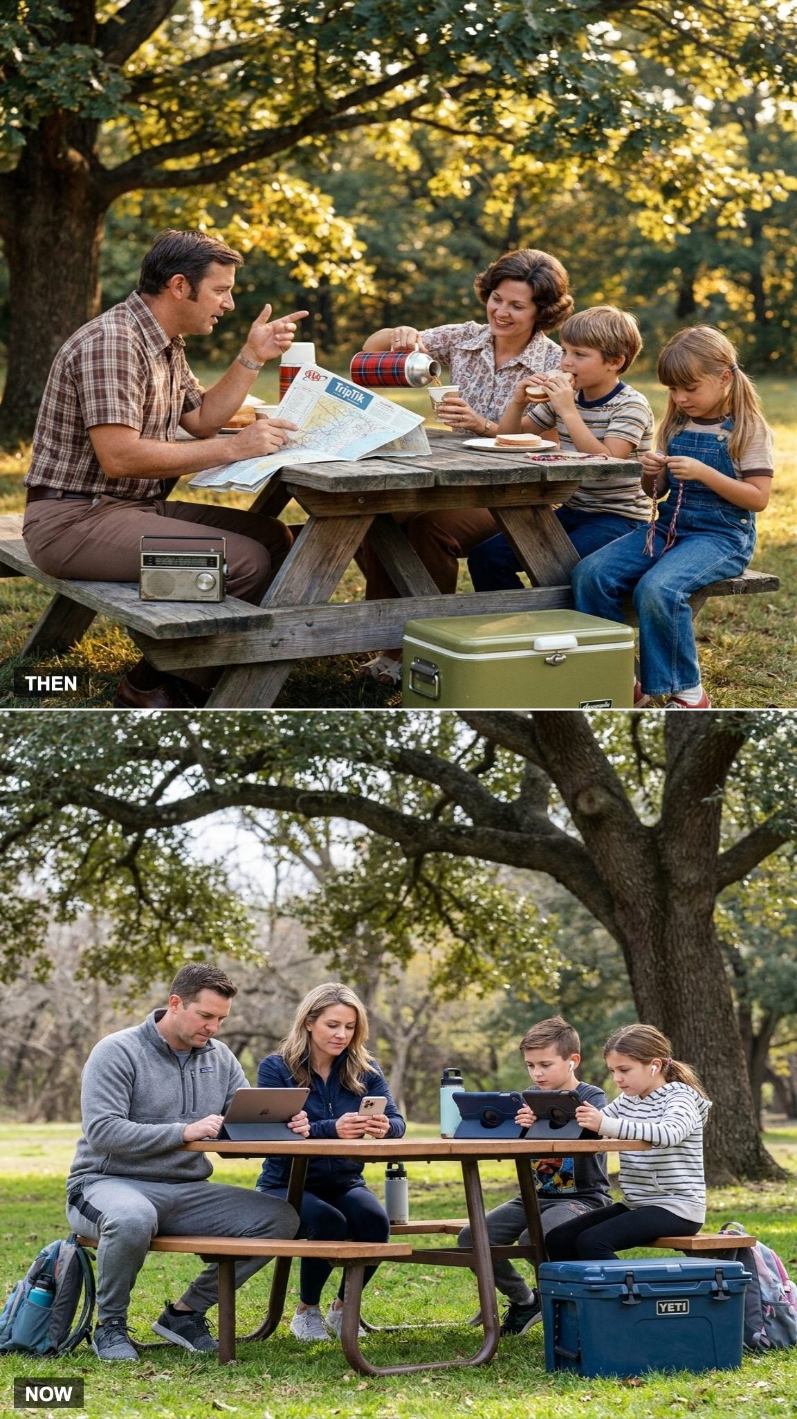 Road Trips Filled With Shared Conversation vs. Everyone Bringing a Separate Screen