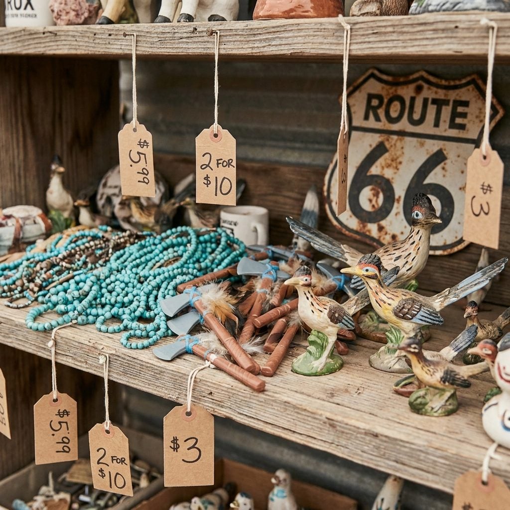 A Route 66 Trading-Post Souvenir: About $1 to $3