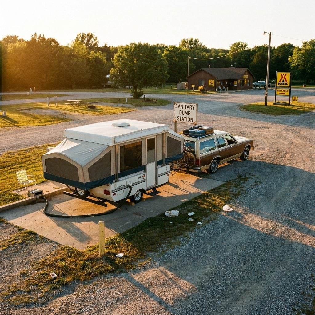Saying Goodbye at the Dump Station on Sunday Afternoon
