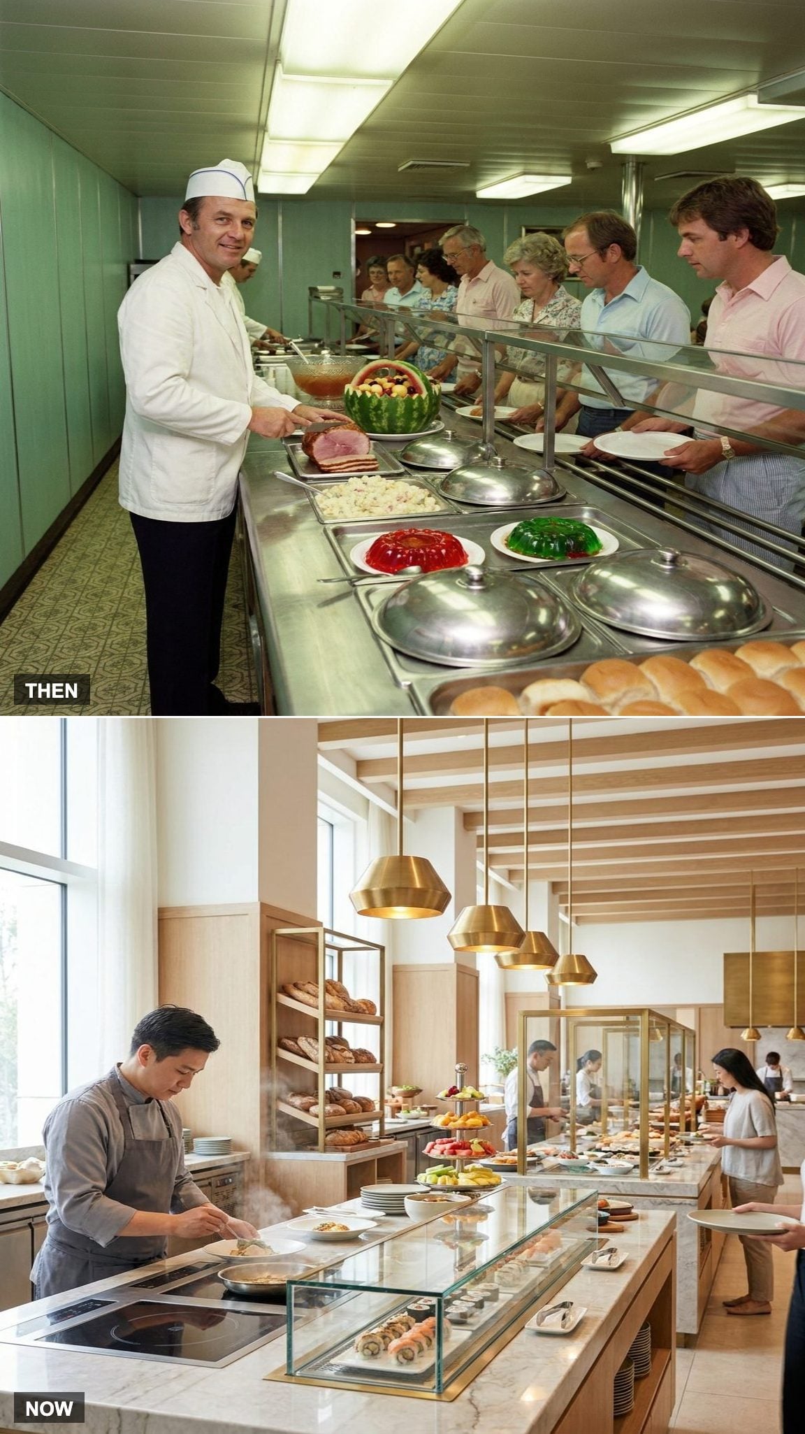 Simple Buffets vs. Gourmet Dining Halls