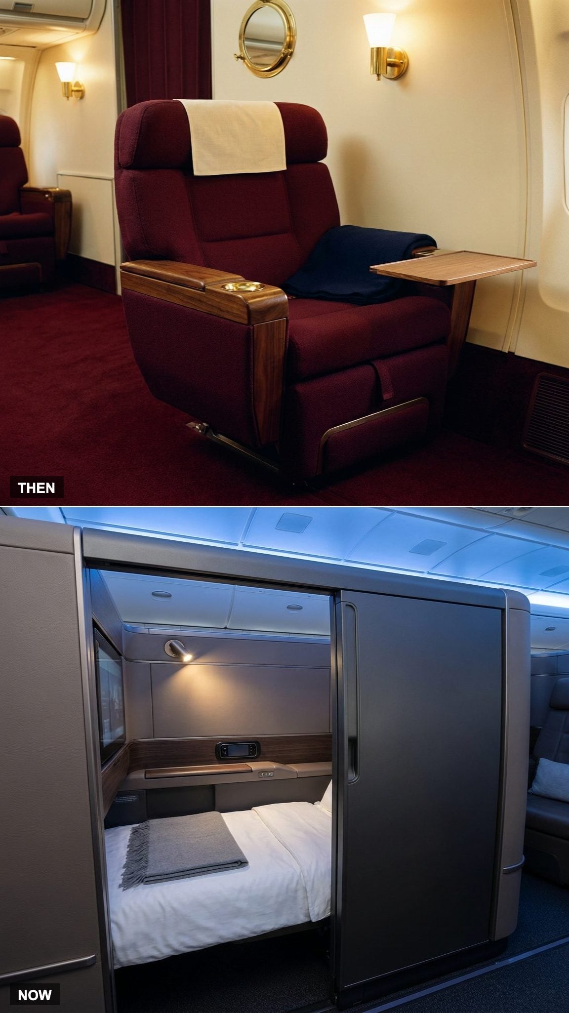 Spacious Recliner Seats vs. Fully Enclosed Lie-Flat Suites