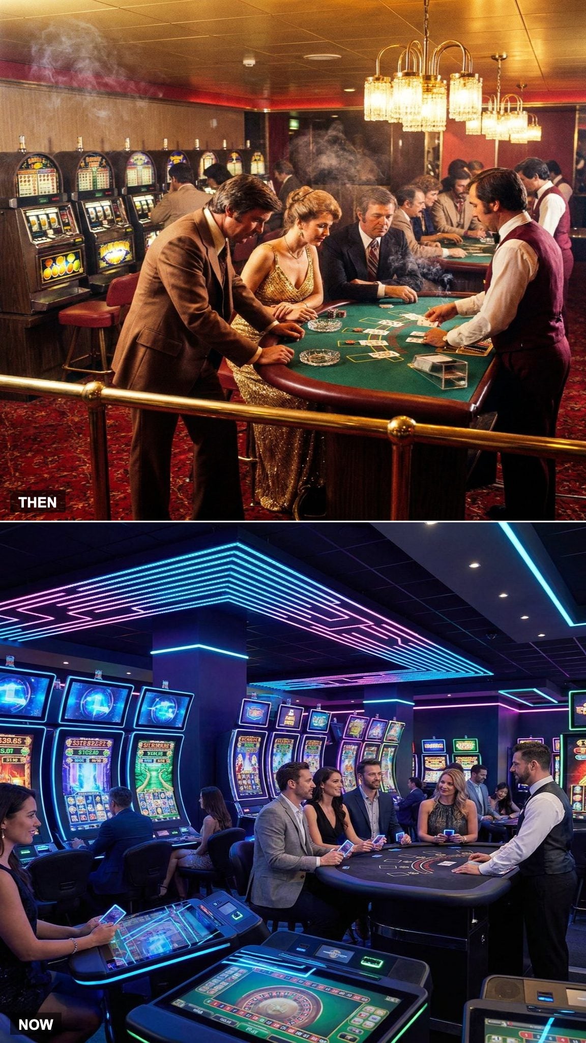 Traditional Casinos vs. High-Tech Gaming Floors