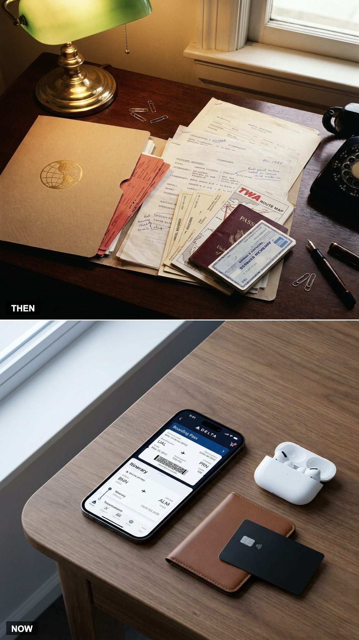The Travel Agent's Folder vs. The Phone in Your Pocket