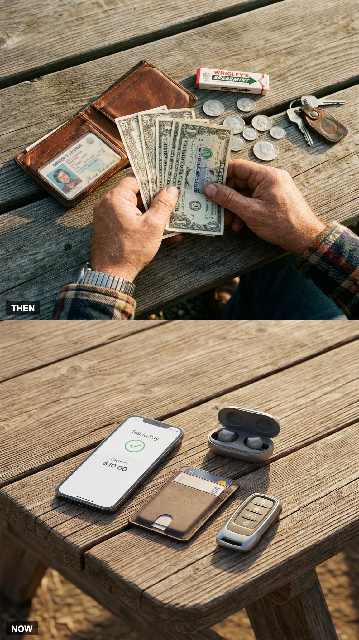 A Wallet Full of Cash vs. Tap-to-Pay Everywhere