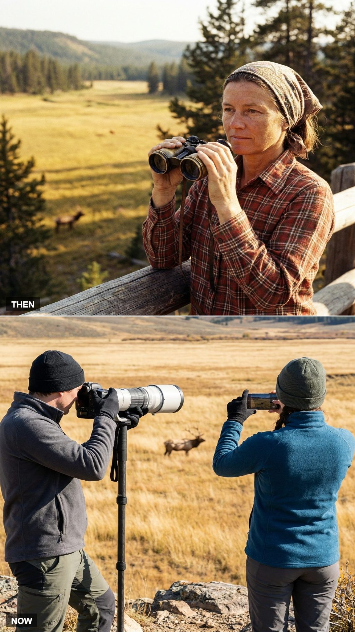 Watching Wildlife: Brass Binoculars vs. the 600mm Zoom