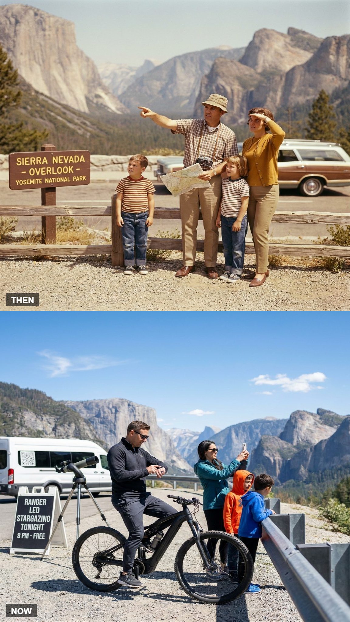 What You Did All Day: Hiking and Looking vs. E-Bikes, Guided Tours, and a Stargazing Program