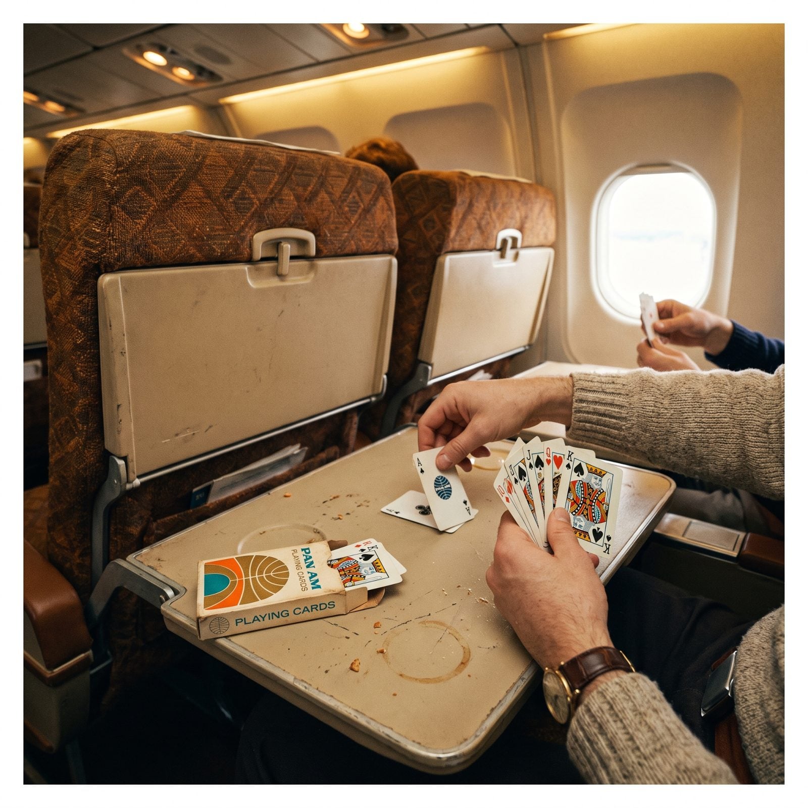 Airline-Branded Playing Cards Tucked in the Seat Pocket