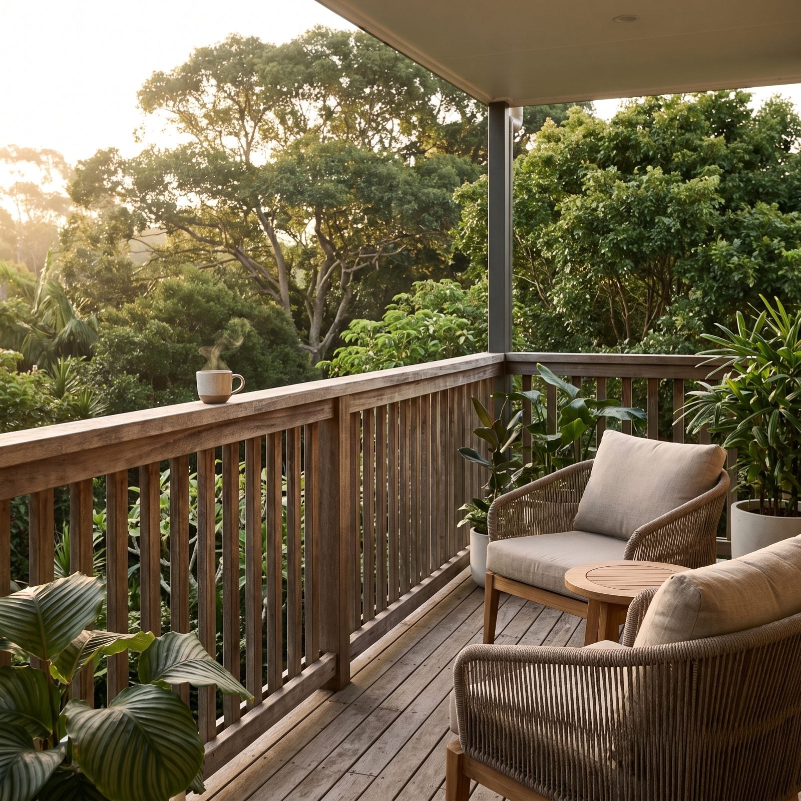 The Balcony or Patio Faces Away From Neighboring Buildings