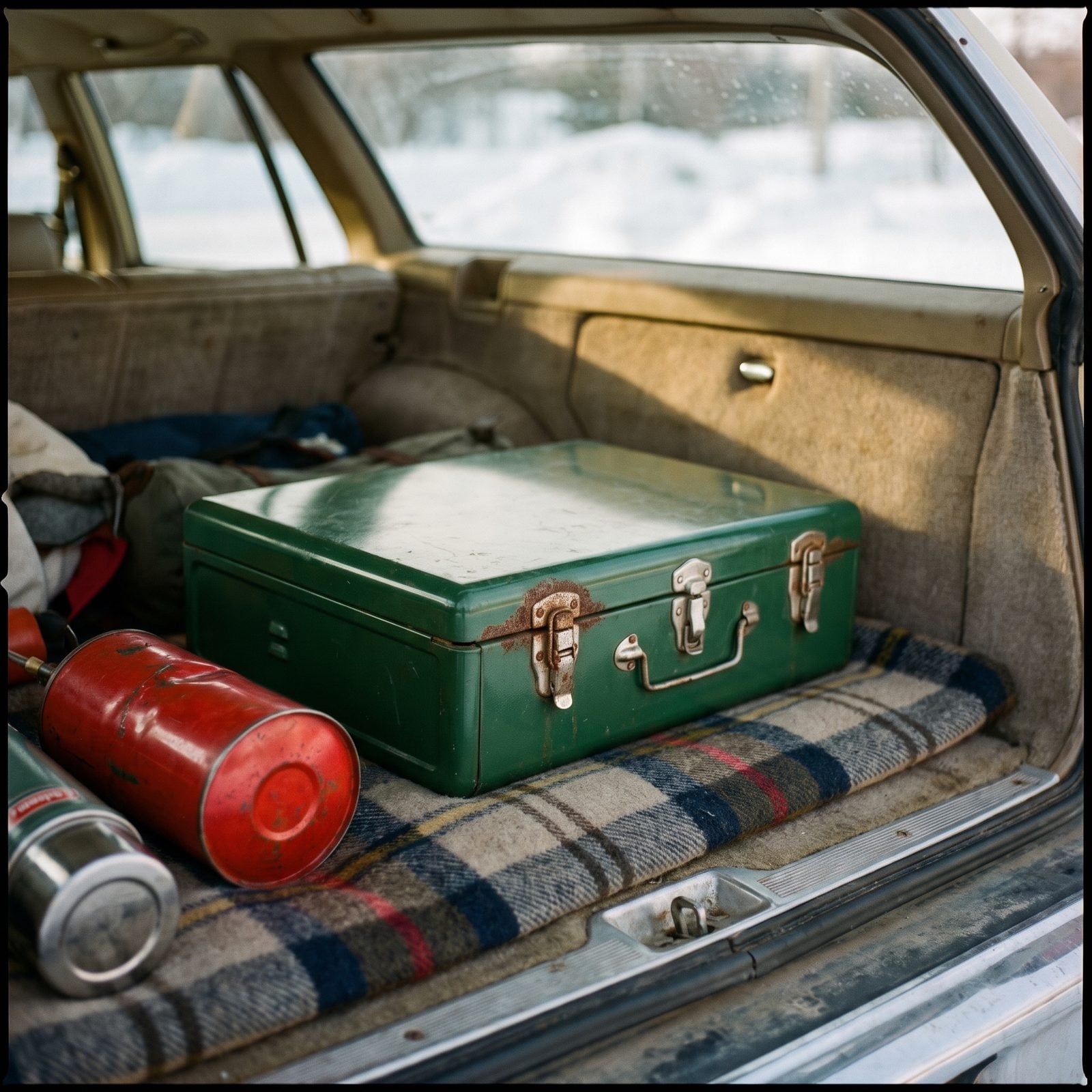 A Camp Stove and Can of Fuel