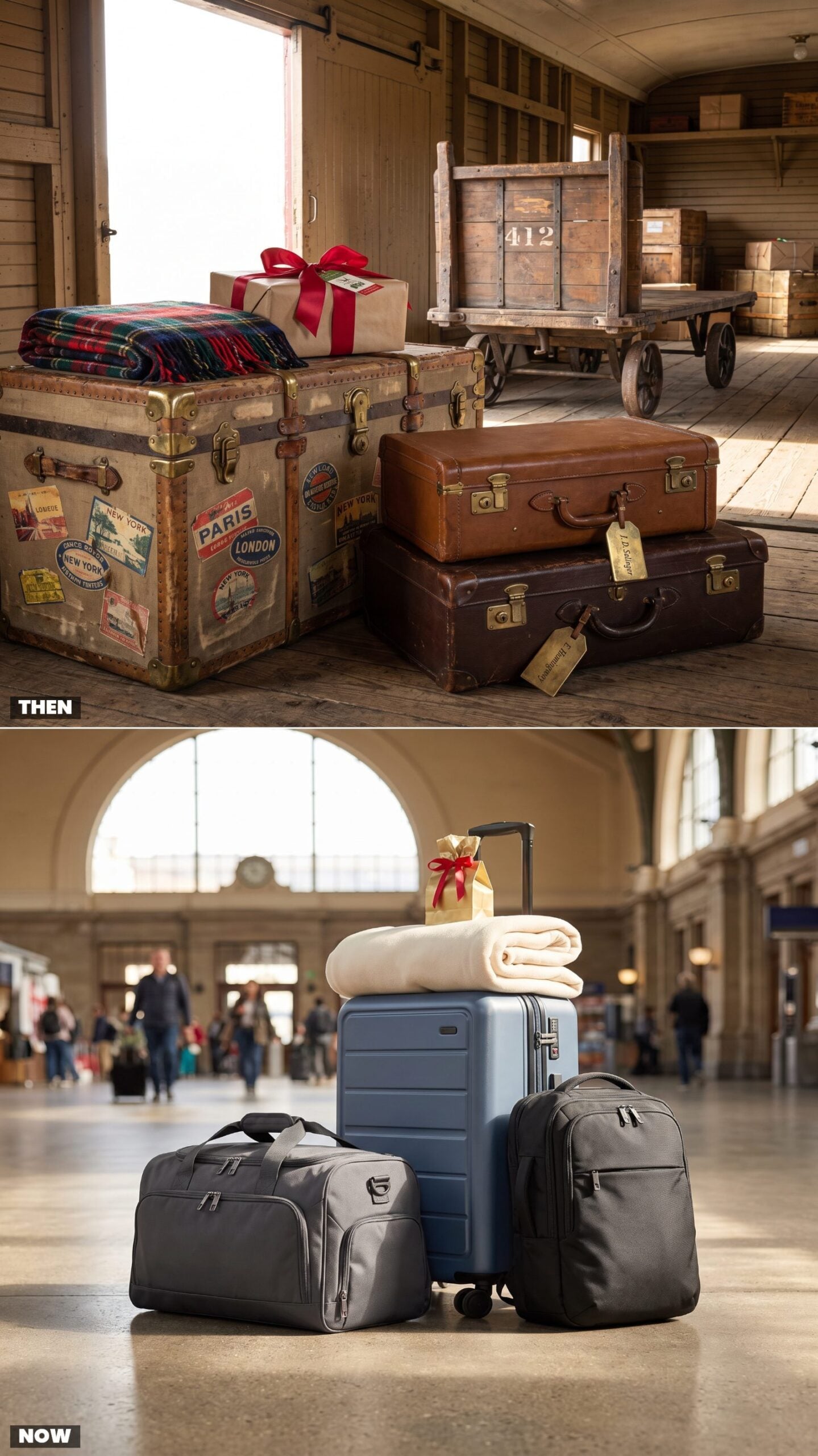 Checked Trunks vs. Carry-On Roller Bags