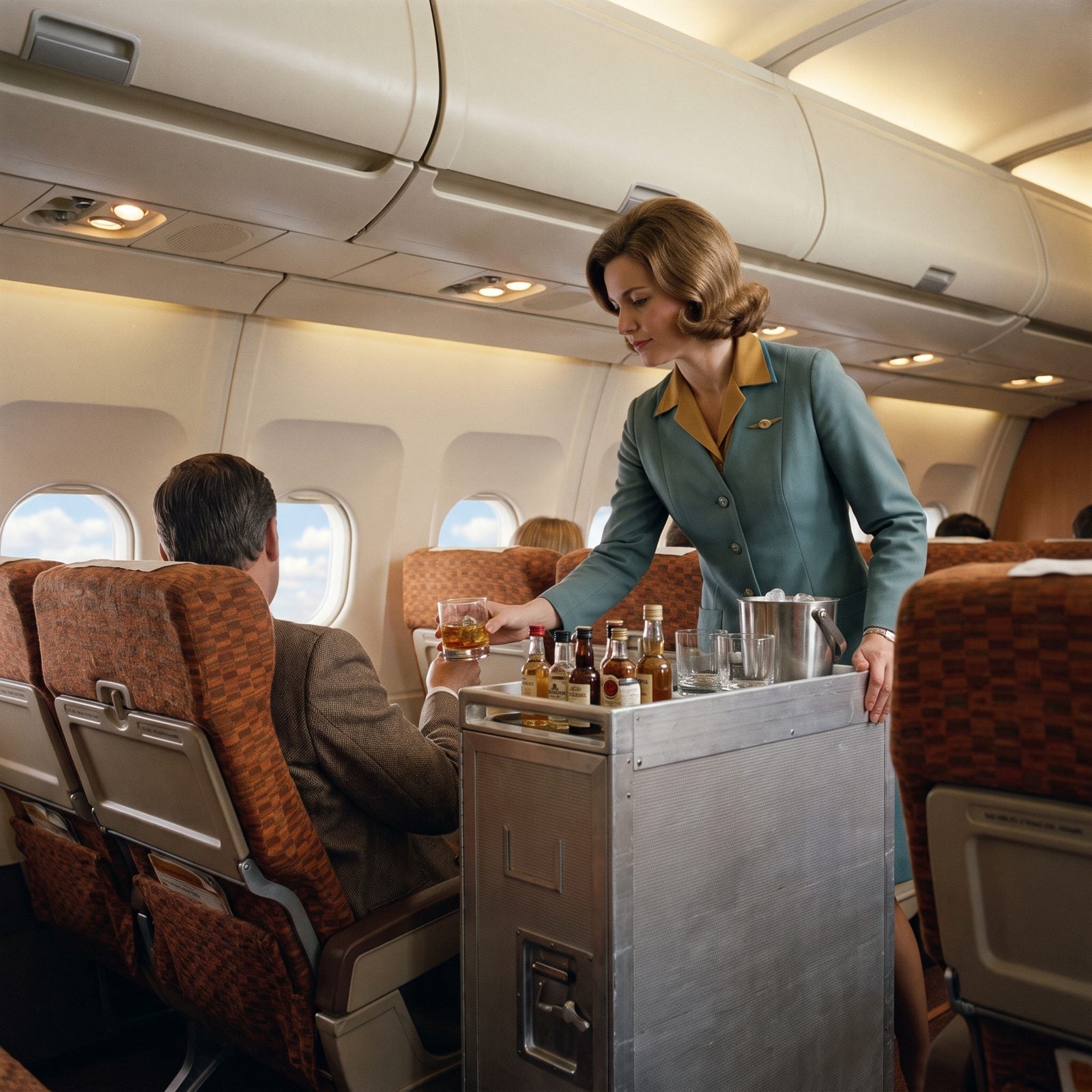 Complimentary Cocktails on a Routine Tuesday Flight