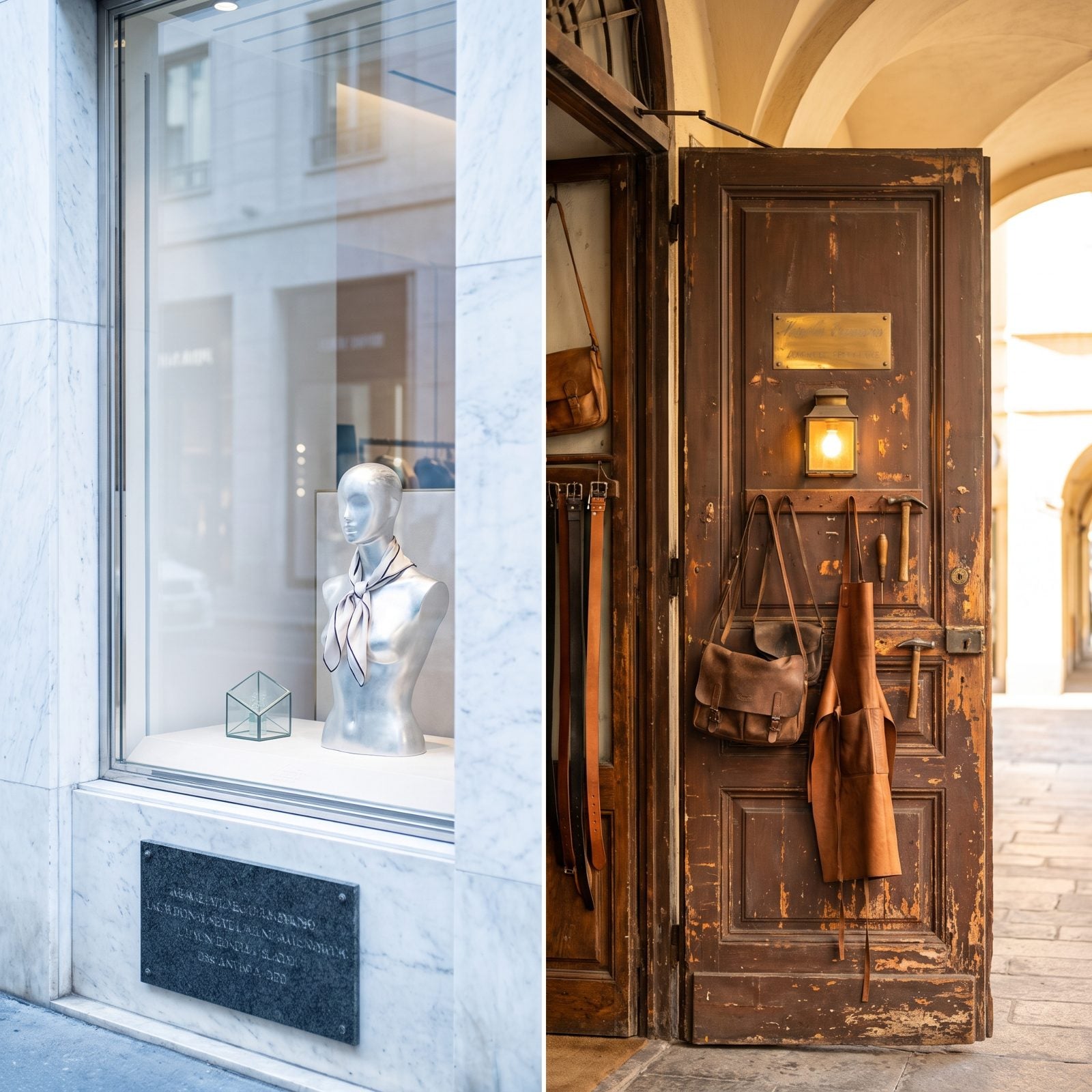 Designer Windows in Milan vs the Workshop Doors of Florence