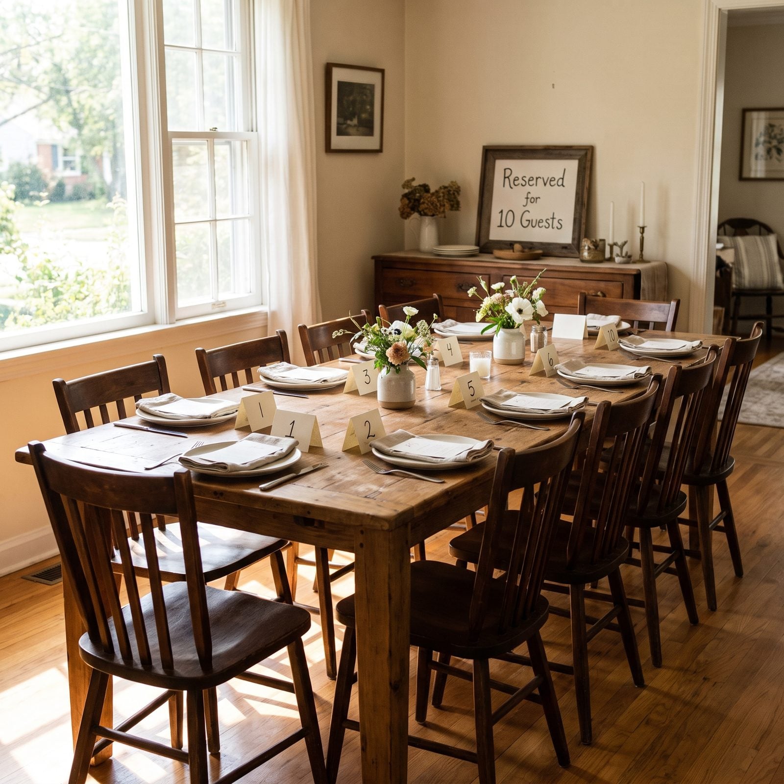 The Dining Table Truly Seats the Listed Guest Count