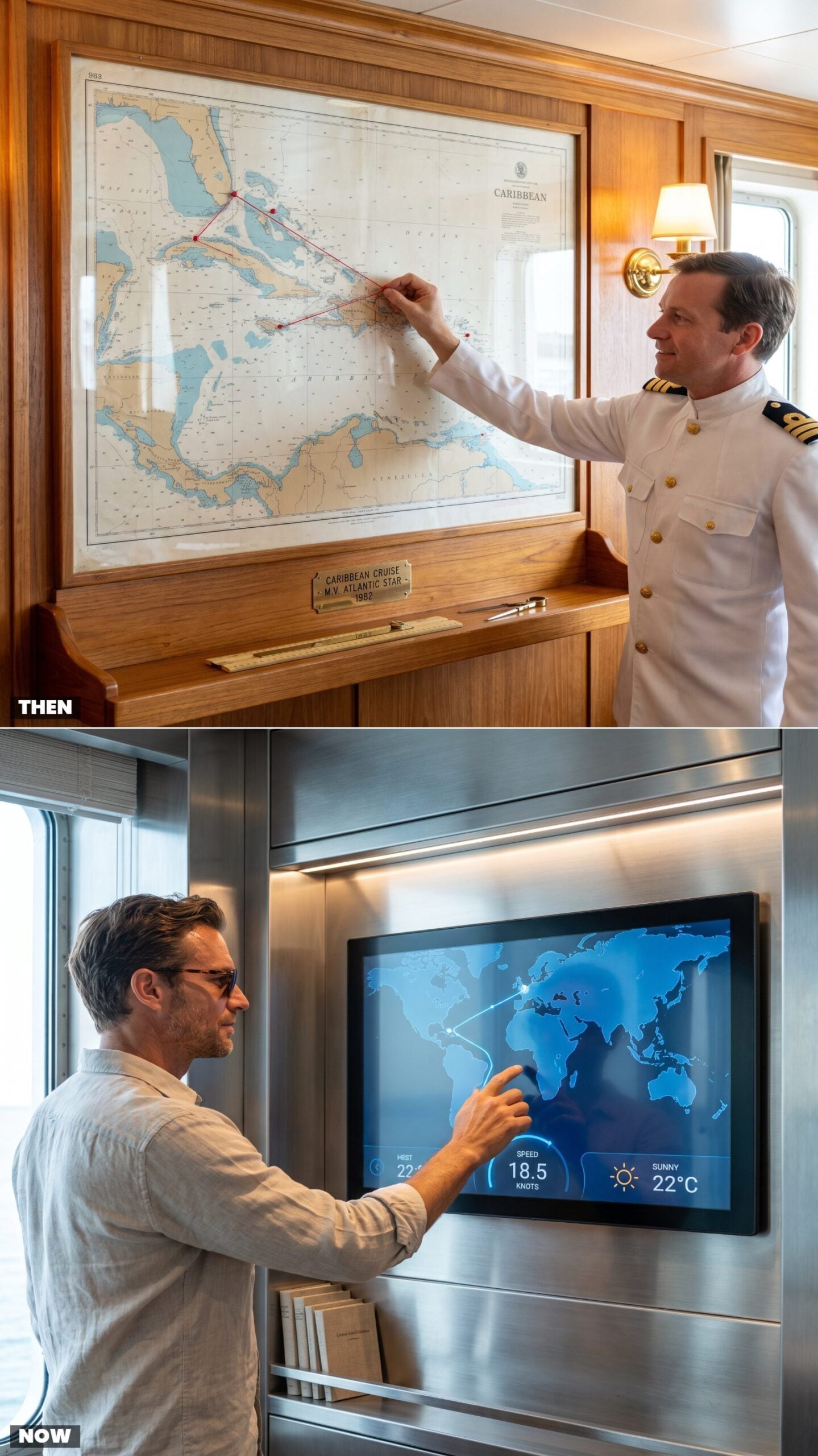 Following the Voyage on a Paper Chart