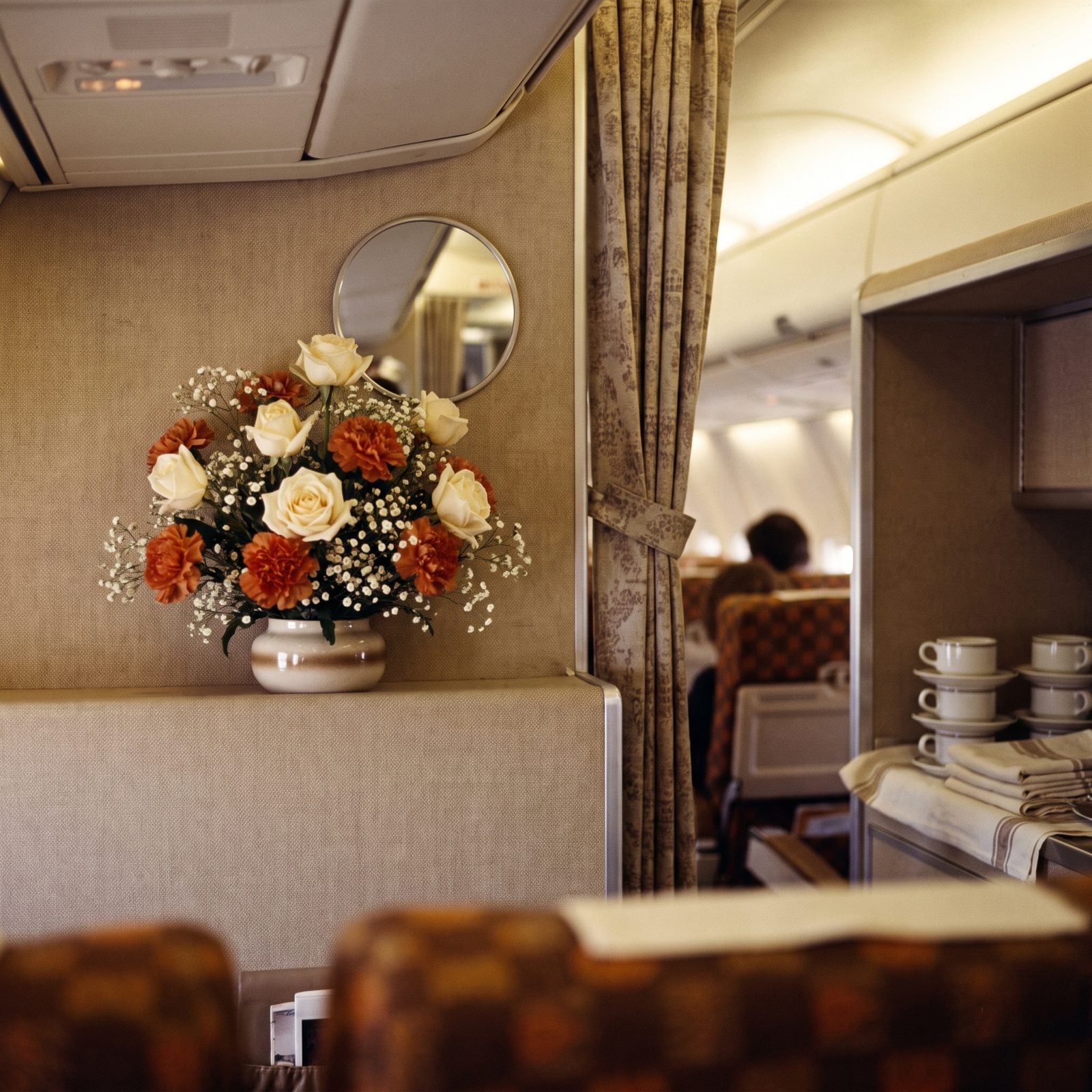 Fresh Flowers Arranged in the Cabin