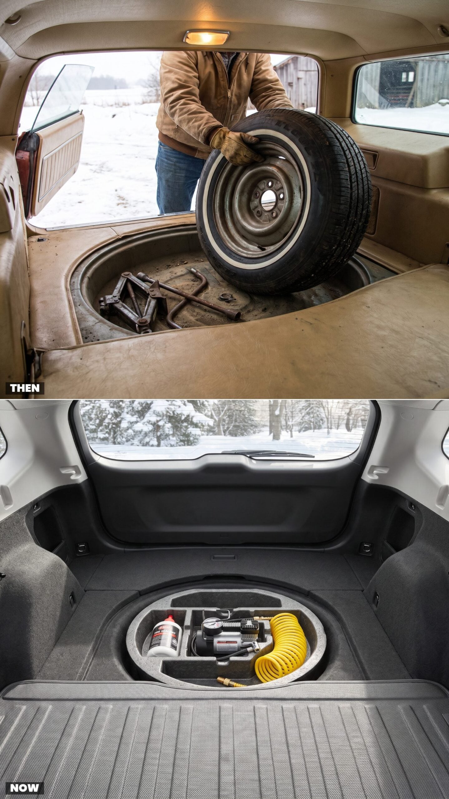 Full-Size Spare Tires vs. Inflator Kits