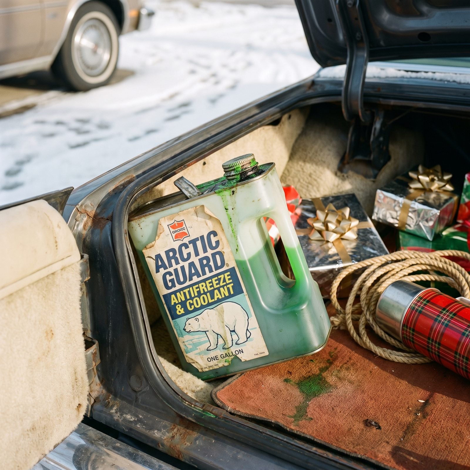 A Gallon Jug of Antifreeze Sloshing in the Corner