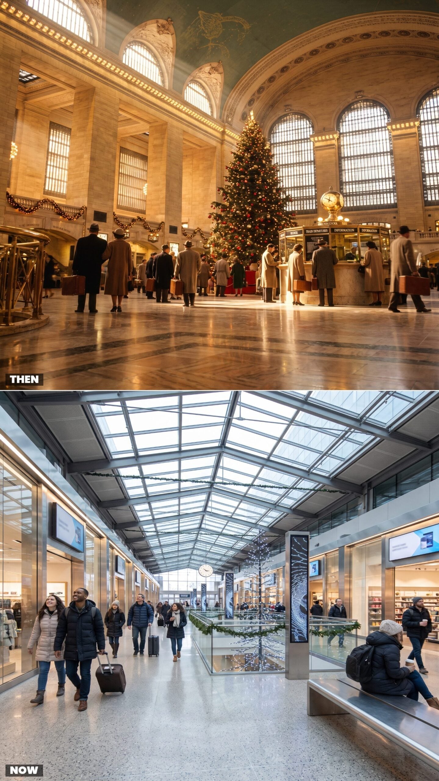 Grand Railway Station Entrances vs. Modern Transit Hubs