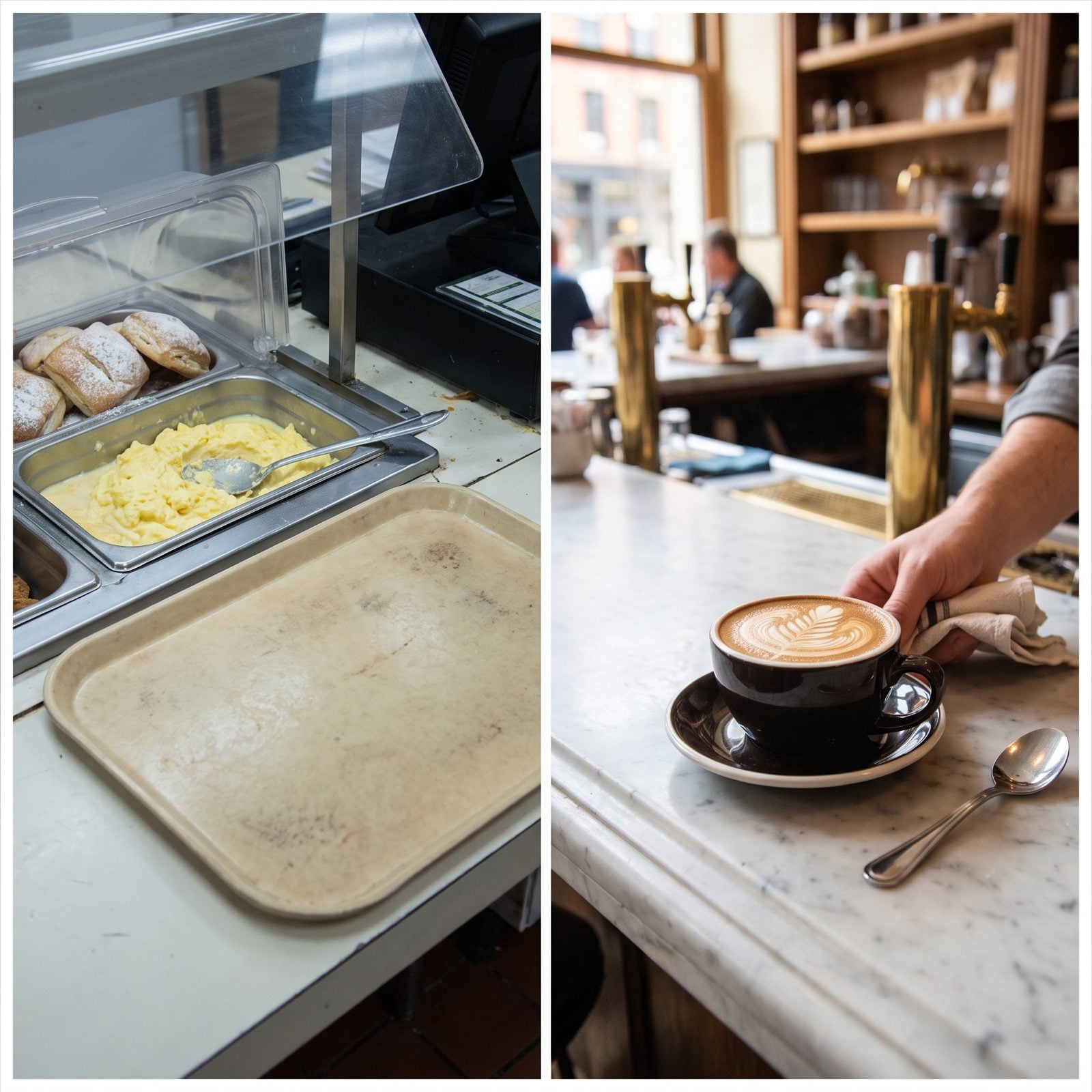 The Hotel Breakfast Buffet vs a Cappuccino Standing at the Bar