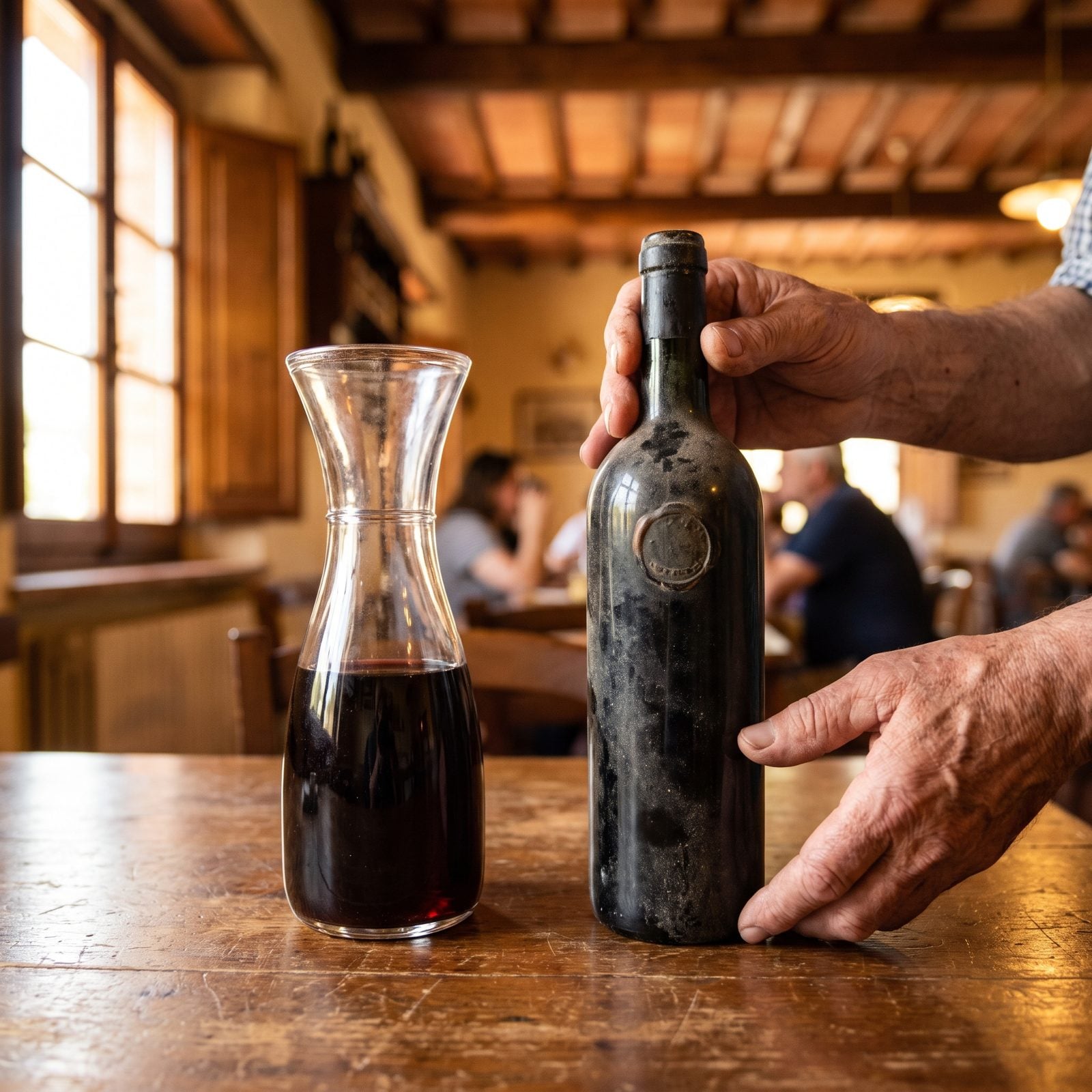House Wine by the Carafe vs the Celebrated Cellar Bottle