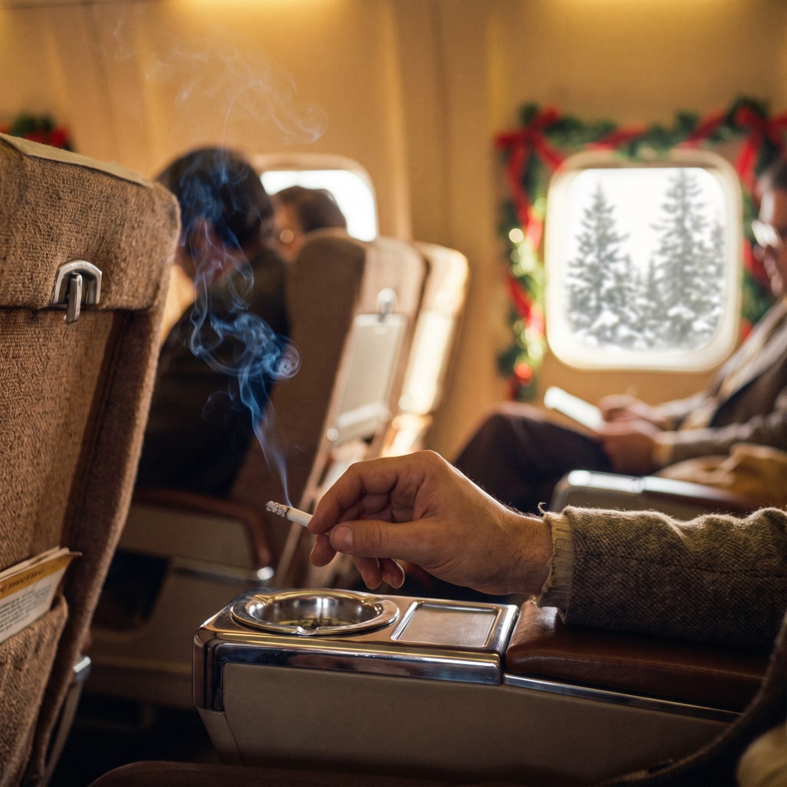Keeping the Smoking Section Open During Christmas Flights