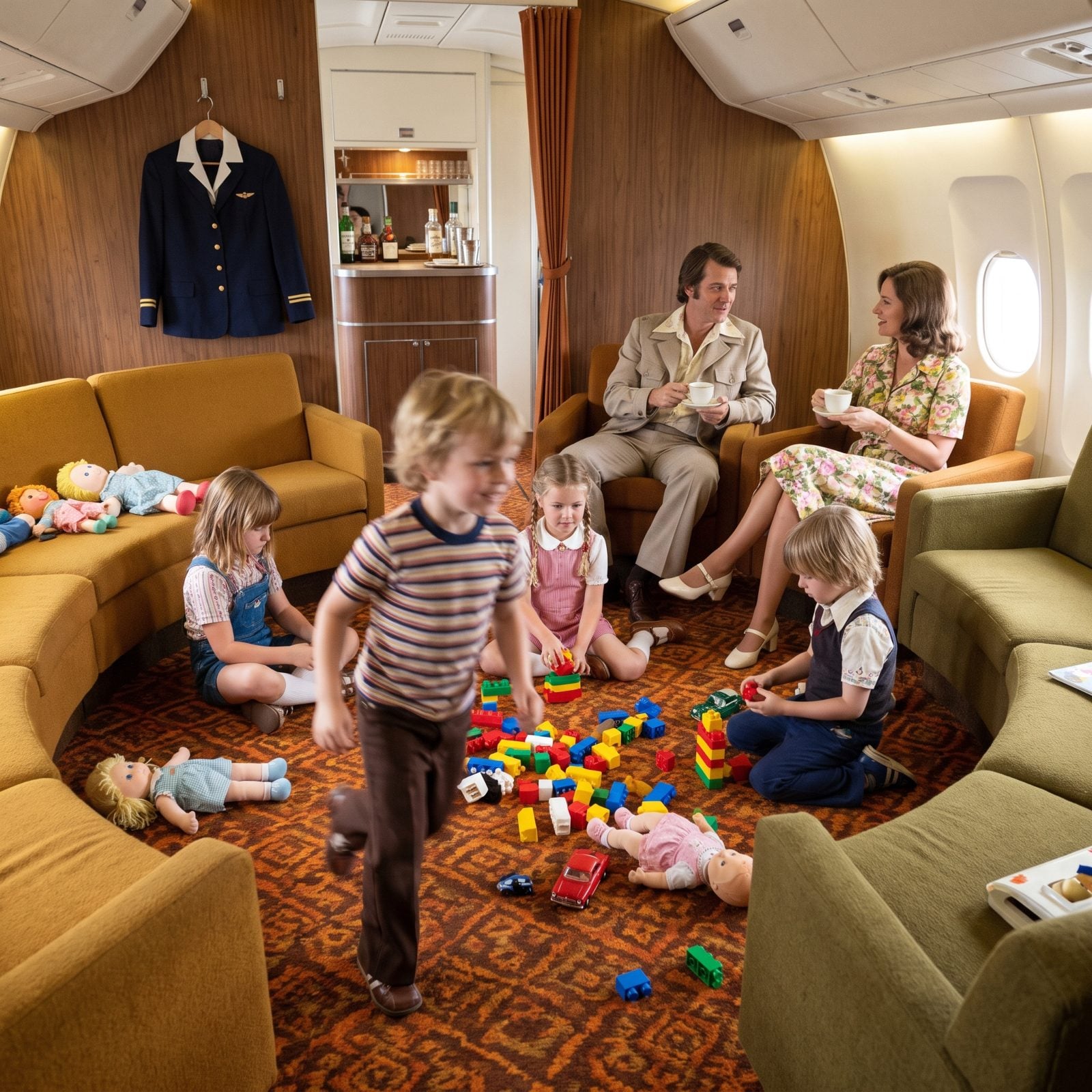 Letting Children Roam the Onboard Lounges During the Flight