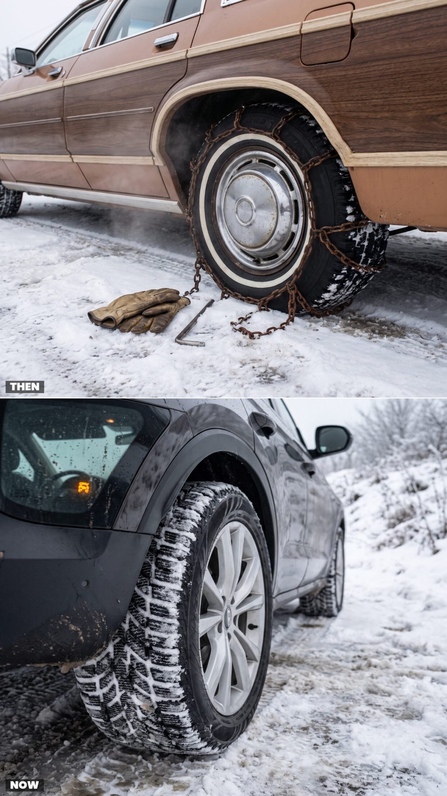 Loose Tire Chains vs. Traction-Control Technology