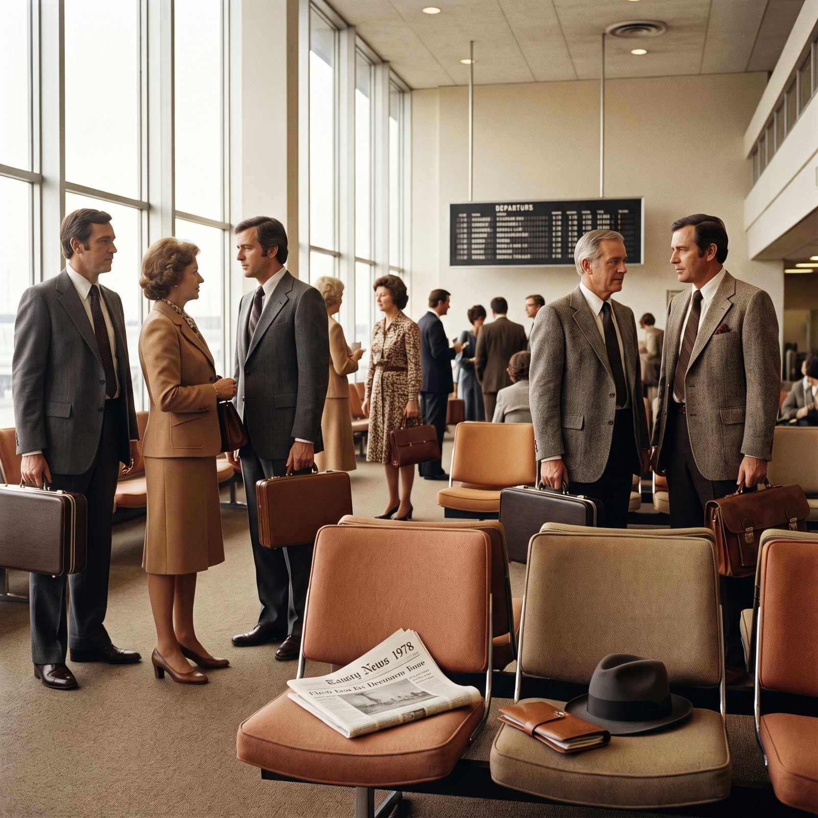 Passengers Who Boarded in Suits, Dresses, and Polished Shoes