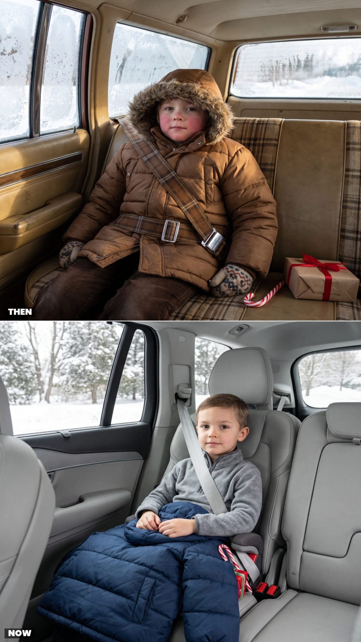Puffy Coats Under Seat Belts vs. Safer Layered Clothing