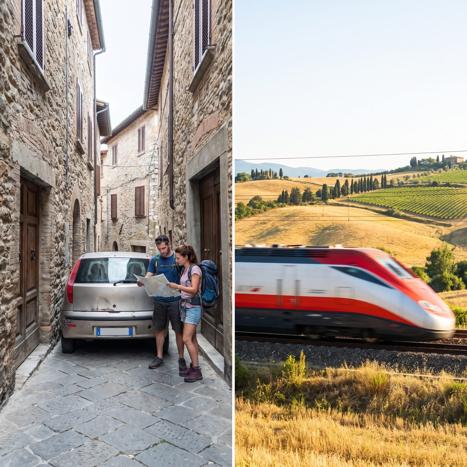 A Rental Car for the Week vs High-Speed Rail