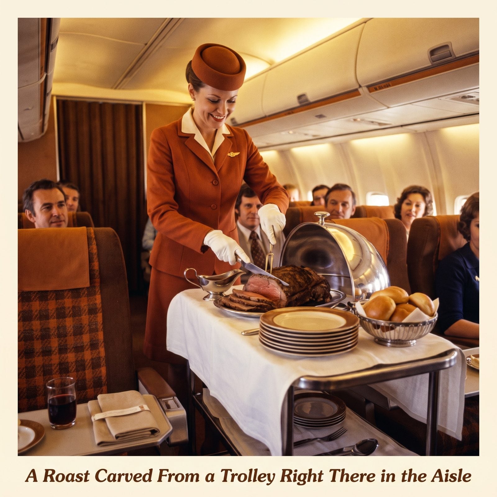 A Roast Carved From a Trolley Right There in the Aisle