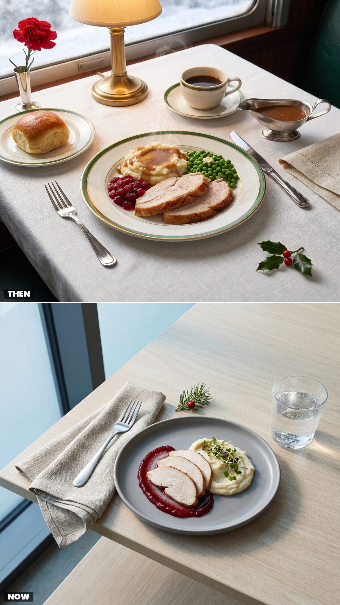 Roast Turkey Christmas Dinner vs. Seasonal Small Plates